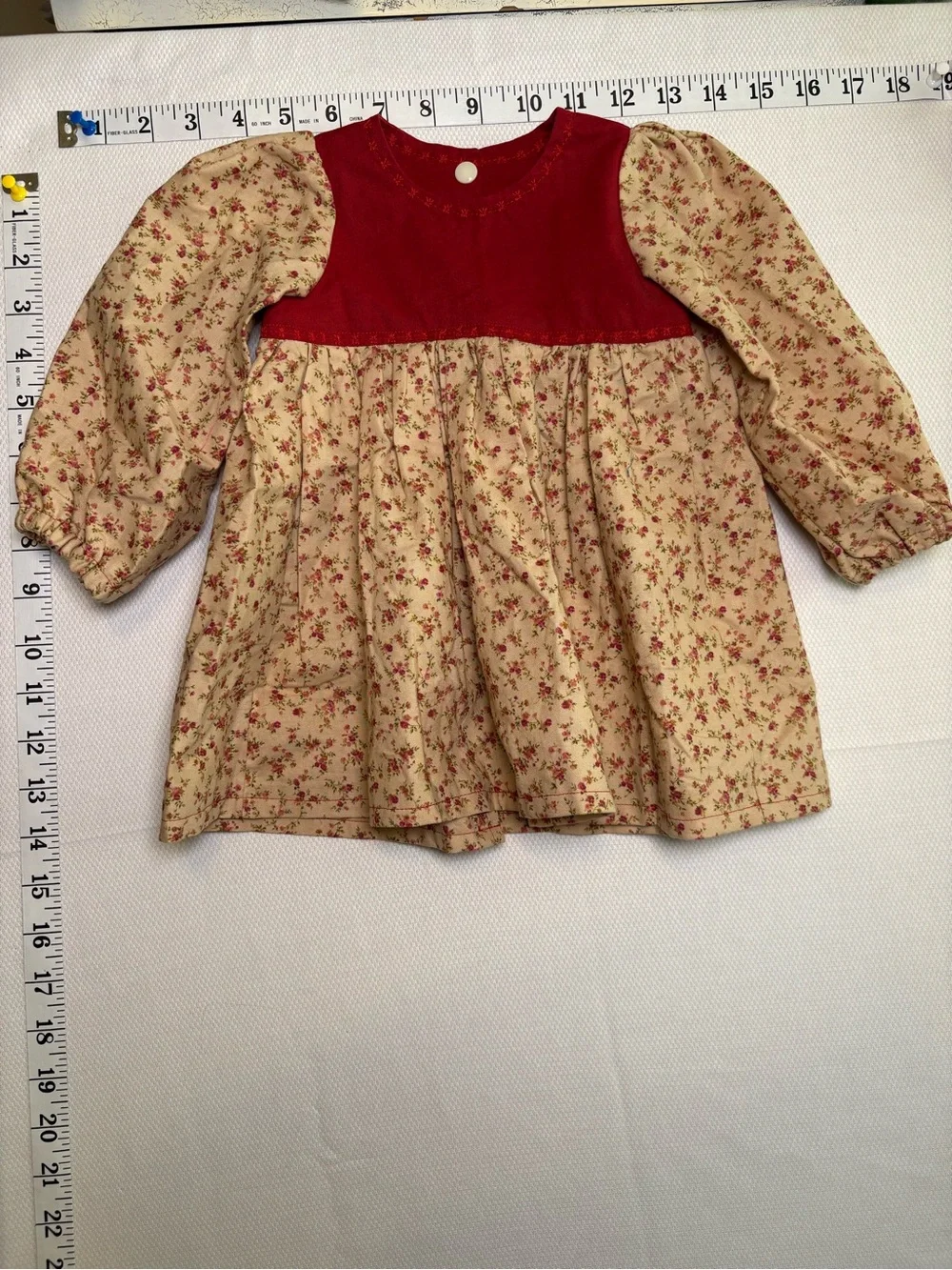 Handmade Floral Prairie Dress Estimated 18–24 Months / 2T